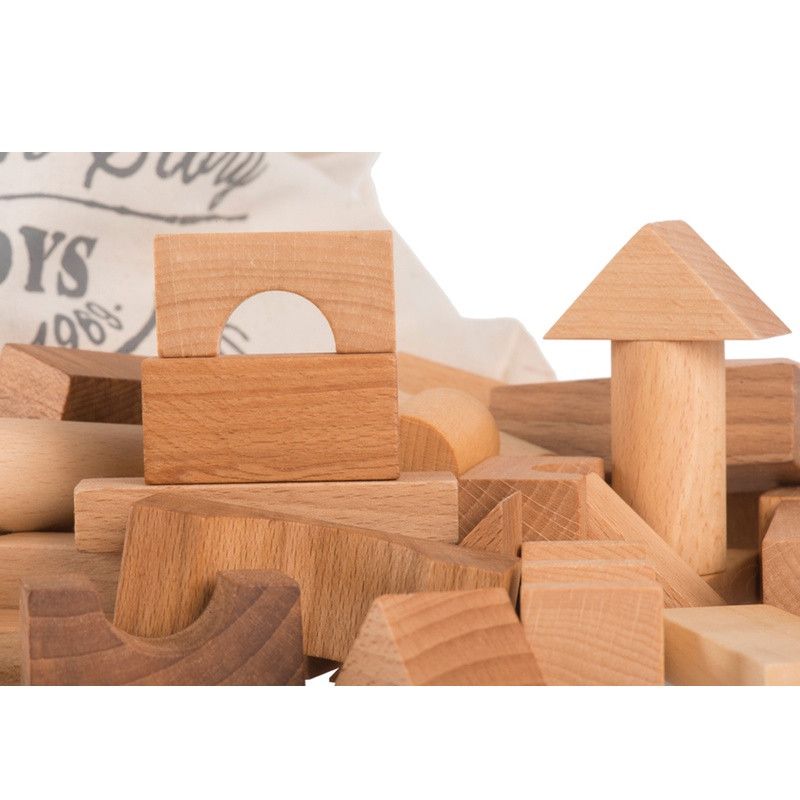 Wooden Story &lt;br/&gt; 100 Holzklötze im Sack &lt;br/&gt; Natur,Holzspielzeug, Wooden Story - SNOWFLAKE kindermöbel concept store