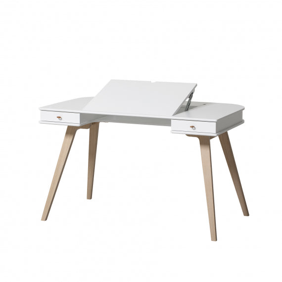 Oliver Furniture  Kinder Schreibtisch Wood 72,6 cm &amp; Armlehnstuhl  Weiss/Eiche