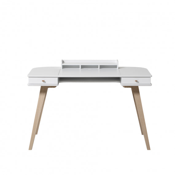 Oliver Furniture  Kinder Schreibtisch Wood 72,6 cm &amp; Armlehnstuhl  Weiss/Eiche