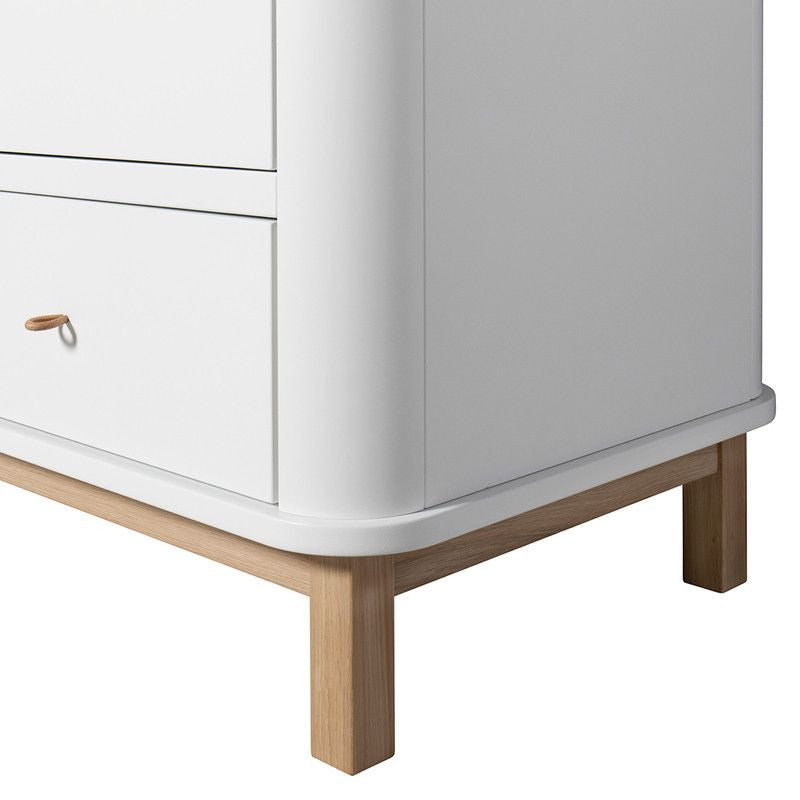 Oliver Furniture &lt;br/&gt; Kleiderschrank 2-türig Wood &lt;br/&gt; Weiss/Eiche,Schränke, Oliver Furniture - SNOWFLAKE kindermöbel concept store