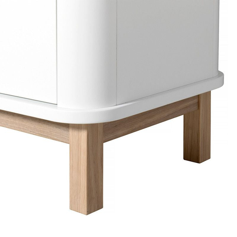 Oliver Furniture &lt;br/&gt; Multi-Schrank 3-türig Wood &lt;br/&gt; Weiss/Eiche,Schränke, Oliver Furniture - SNOWFLAKE kindermöbel concept store