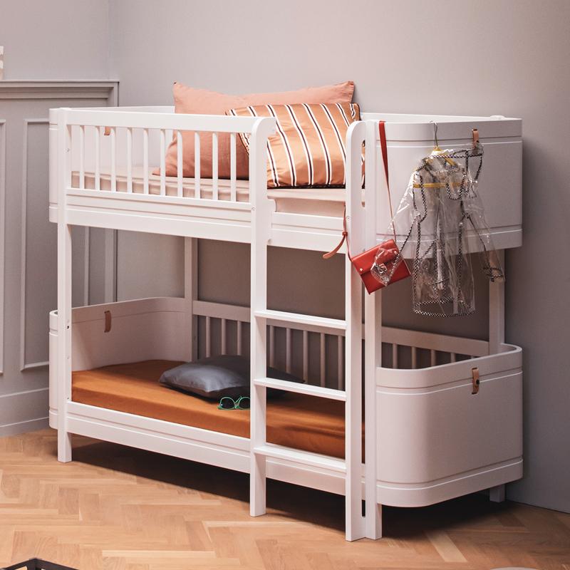 Oliver Furniture  Umbauset Wood  Mini+ Juniorbett zum halbhohen Etagenbett  Weiss