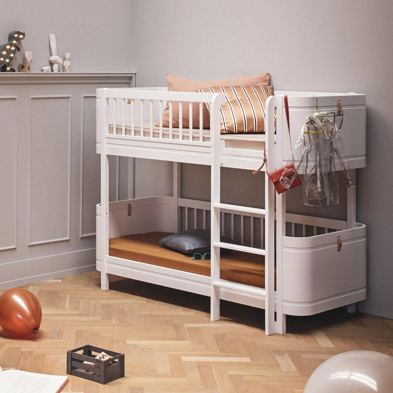Oliver Furniture  Wood Mini+ Halbhohes Etagenbett  Weiss