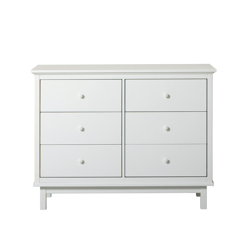 Oliver Furniture  Seaside Kommode mit 6 Schubladen  Weiss