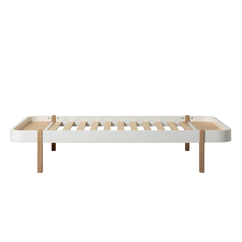 Oliver Furniture  Wood Lounger Bett 120 x 200 cm  Weiss/Eiche