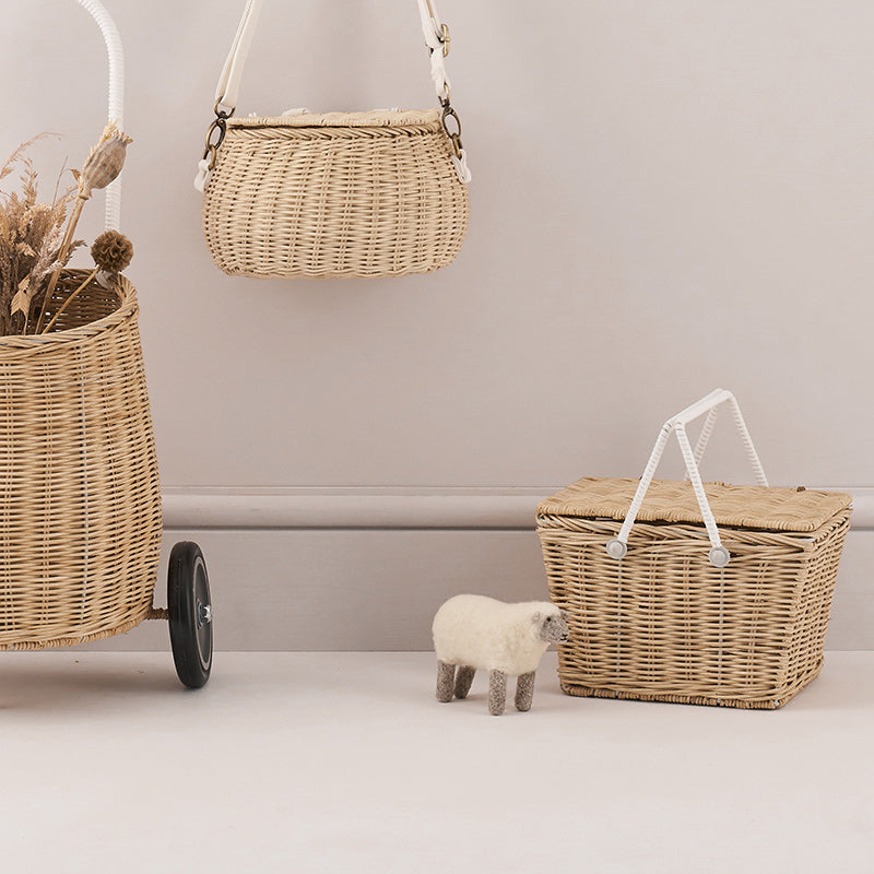 Olli Ella  Rattan Korb 'Piki' Straw - Online MY SNOWFLAKE