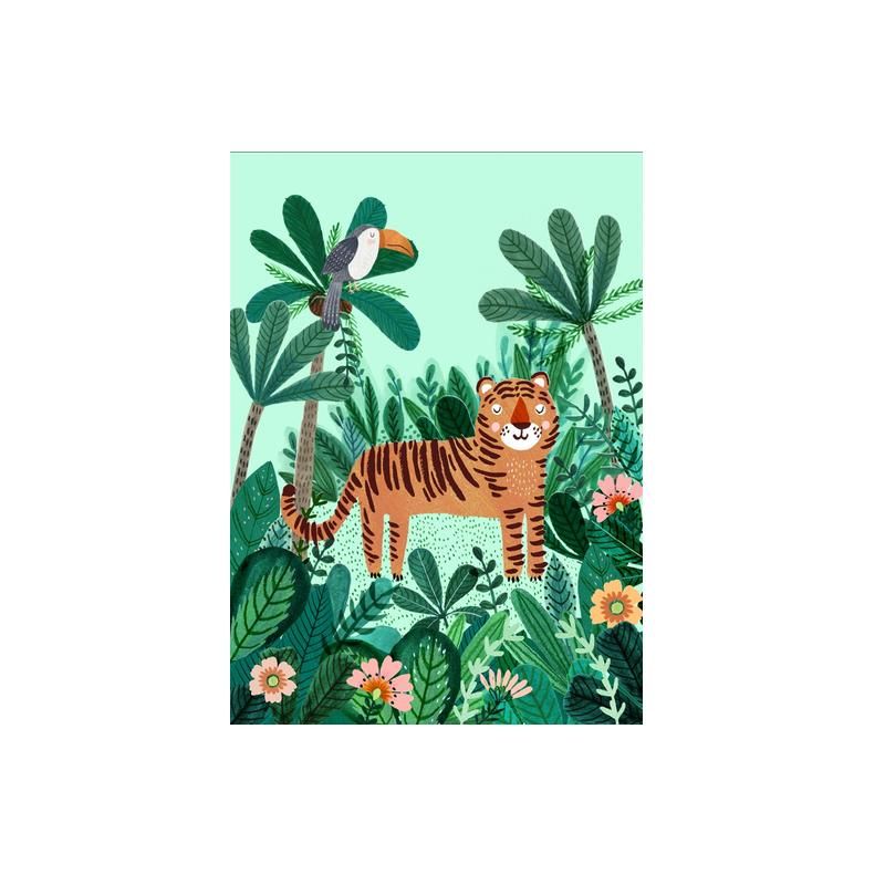 Petit Monkey <br/> Postkarte <br/> Tiger,Postkarten, Petit Monkey - SNOWFLAKE kindermöbel concept store
