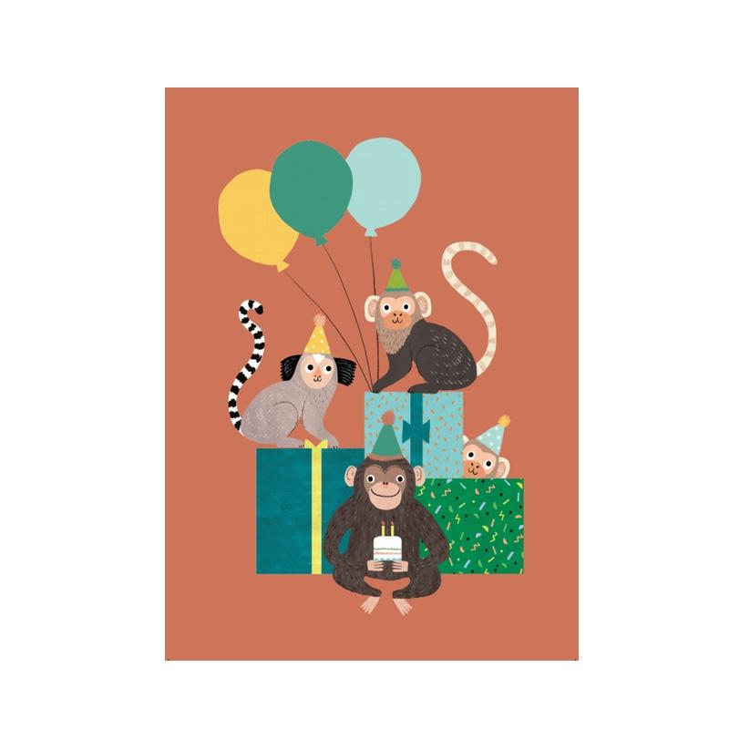Petit Monkey  Postkarte  Affen