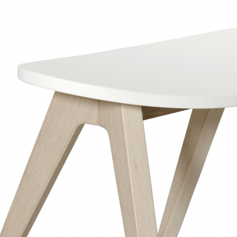 Oliver Furniture  Kinderhocker Wood &#39;PingPong&#39;  Weiss/Eiche