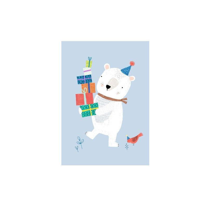 Petit Monkey &lt;br/&gt; Postkarte &lt;br/&gt; Polar Bear,Postkarten, Petit Monkey - SNOWFLAKE kindermöbel concept store