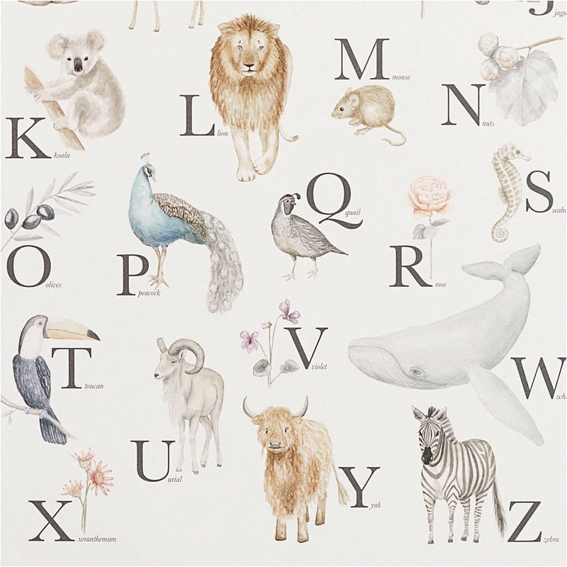 Cam Cam Copenhagen  Poster Alphabet Französisch  Natural