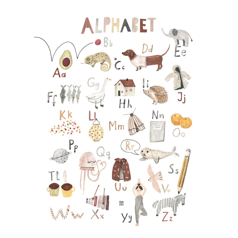 POVALALA  Poster A2   Alphabet
