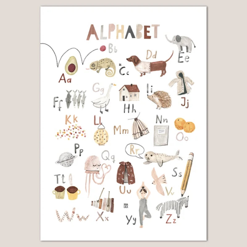 POVALALA  Poster A2   Alphabet
