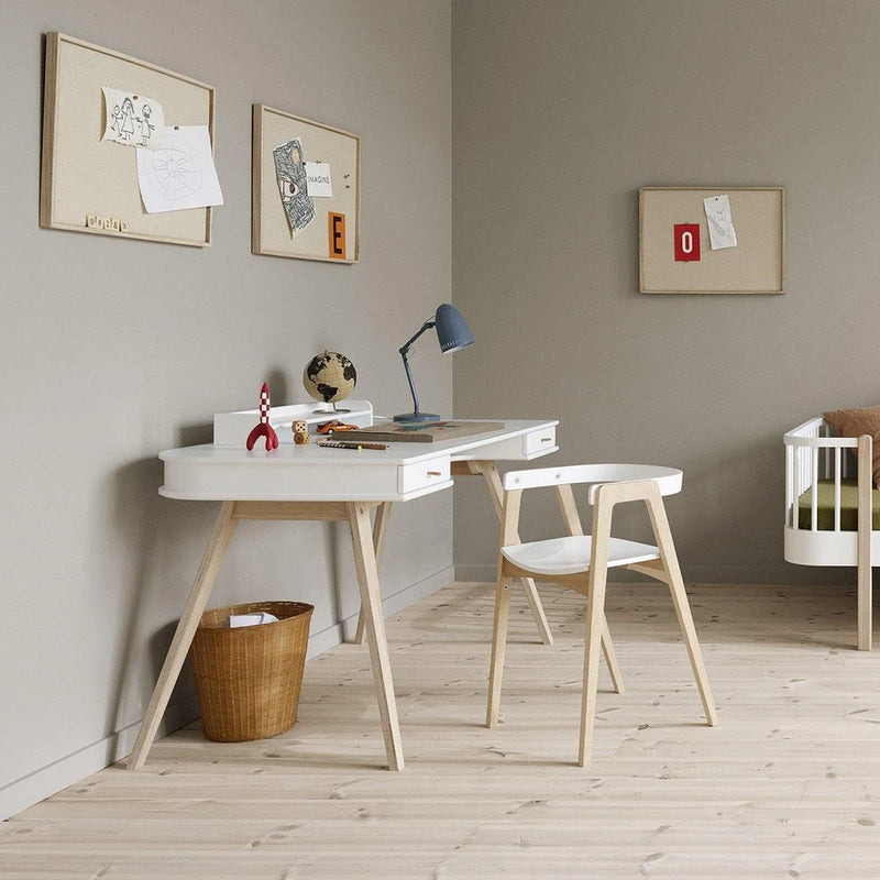 Oliver Furniture  Kinder Schreibtisch Wood 72,6 cm  Weiss/Eiche