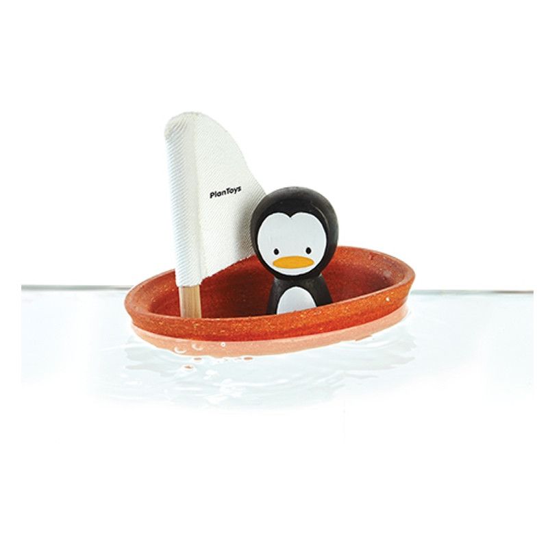 PlanToys &lt;br/&gt; Segelboot Pinguin &lt;br/&gt; Orange,Spielsachen, PlanToys - SNOWFLAKE kindermöbel concept store