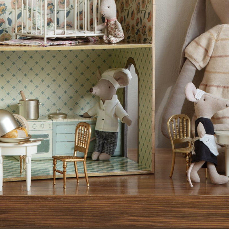 Maileg Chair 'Mouse' Gold