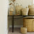 Palm leaf storage basket with handles from Tine K Home