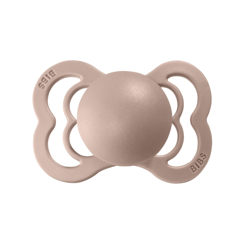 Bibs Pacifier Supreme Silicone 6-18 months Woodchuck/Blush