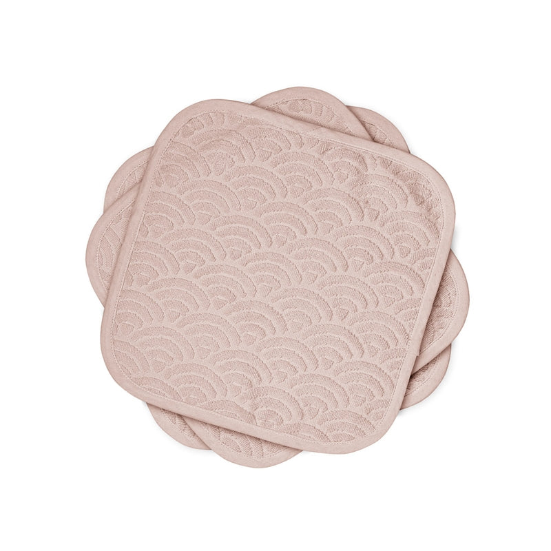 Cam Cam Copenhagen  3er Set Waschlappen  Dusty Rose