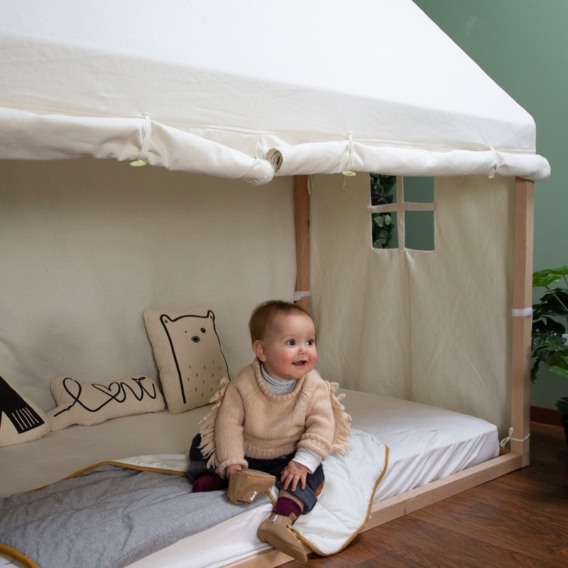 Childhome  Bezug für Kinder Hausbett  Weiss 90x200 cm