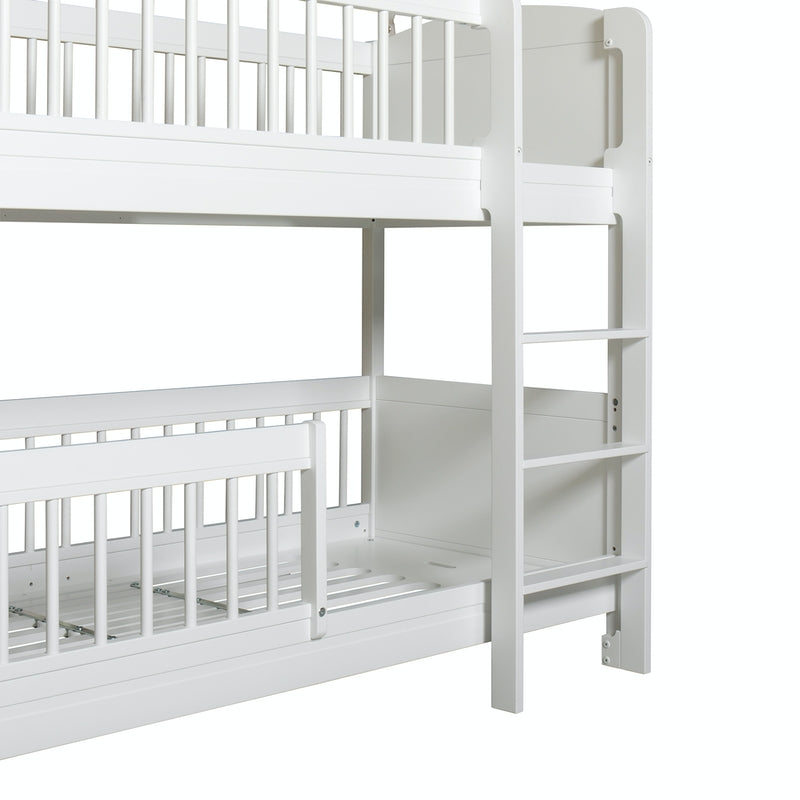 Oliver Furniture  Umbauset Seaside Lille+ Juniorbett zum halbhohen Etagenbett  Weiss