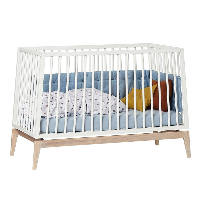 Leander Luna  Babybett 60 x 120 cm  Weiss/Eiche