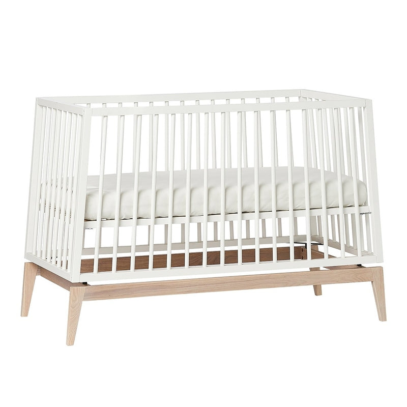 Leander Luna  Babybett 60 x 120 cm  Weiss/Eiche