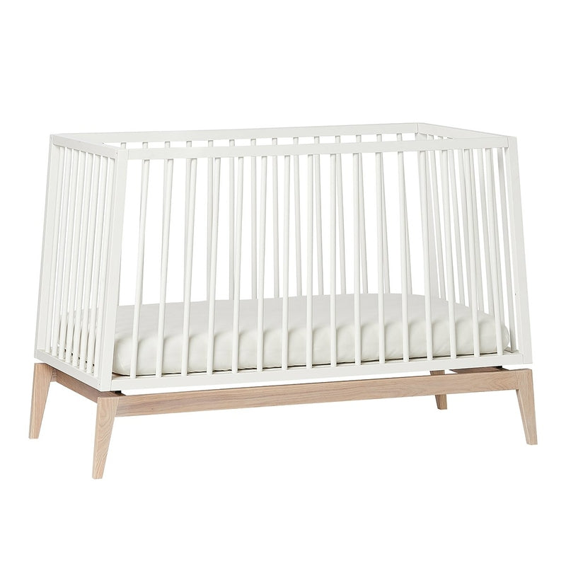 Leander Luna  Babybett 60 x 120 cm  Weiss/Eiche