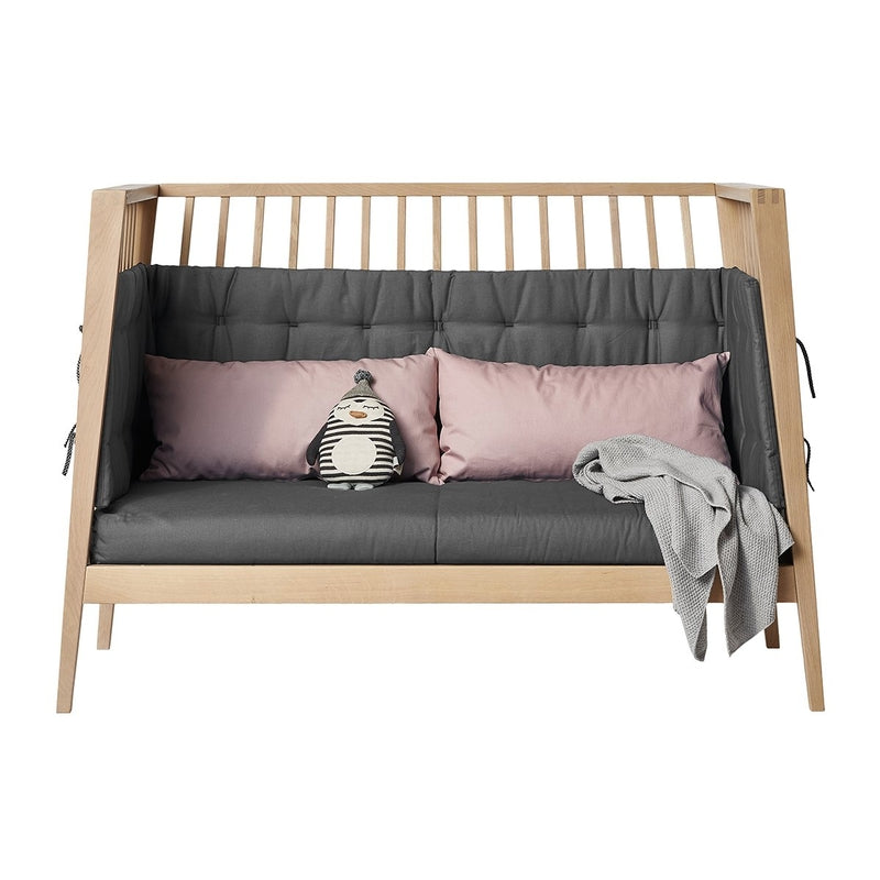 Leander  Sofaset für Luna und Linea  Babybett 60 x 120 cm  Cool Grey