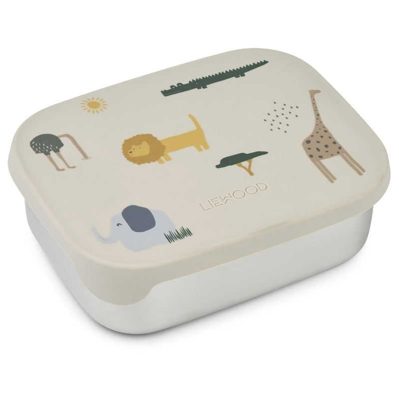 Liewood  Kinder Lunchbox 'Arthur'  Safari Sandy Mix - Online MY SNOWFLAKE