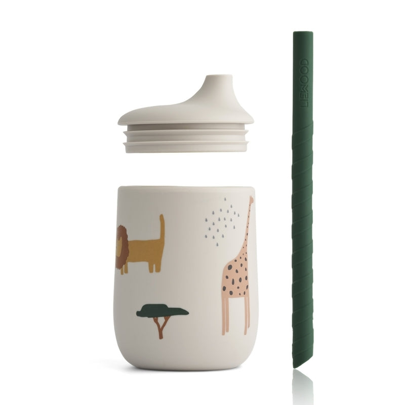 Liewood  Silikon Trinkbecher 'Ellis'  Safari / Sandy Mix