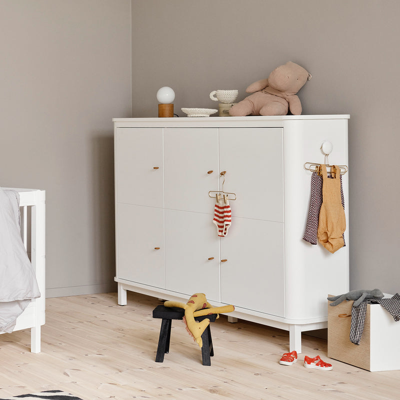 Oliver Furniture  Wood Multi-Schrank 3-türig  Weiss