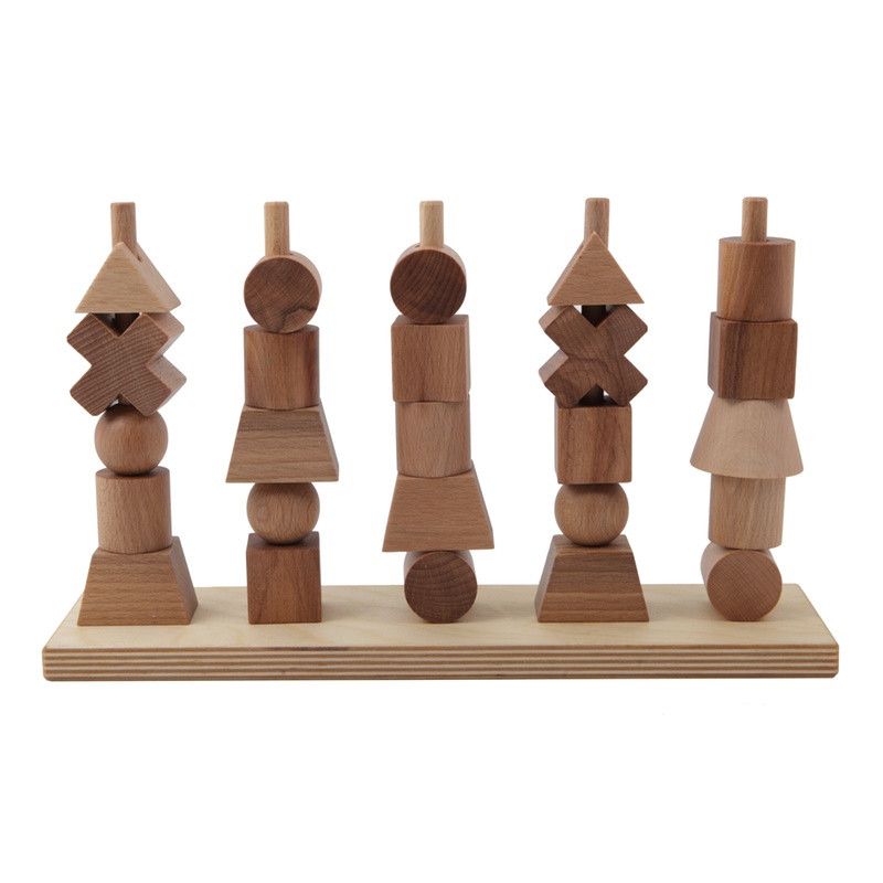 Wooden Story &lt;br/&gt; Steckspiel &lt;br/&gt; Natur,Holzspielzeug, Wooden Story - SNOWFLAKE kindermöbel concept store