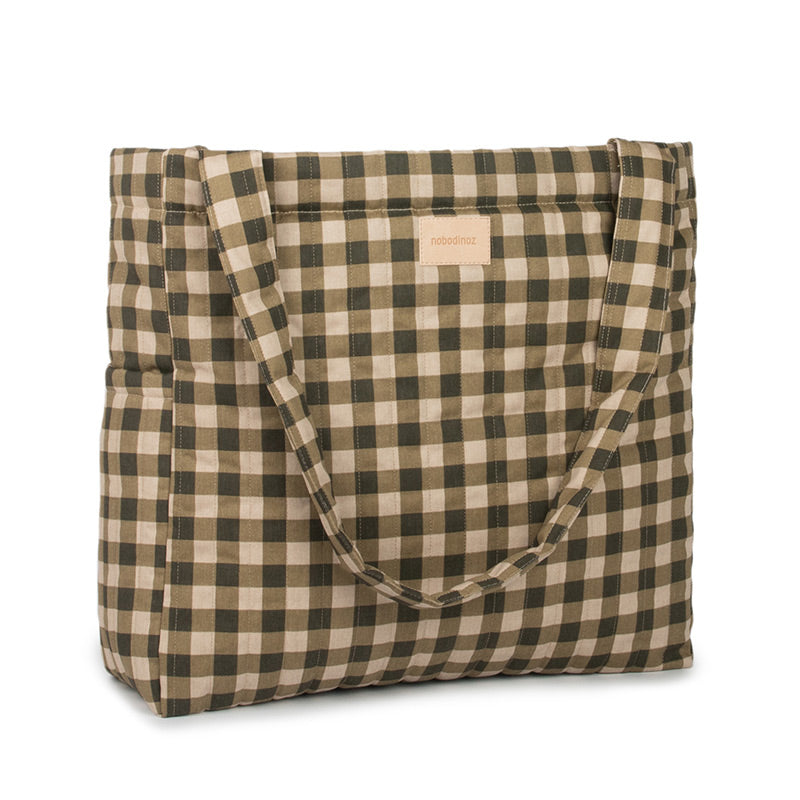 Nobodinoz  Wickeltasche XXL &#39;Hyde Park&#39;  Green Checks