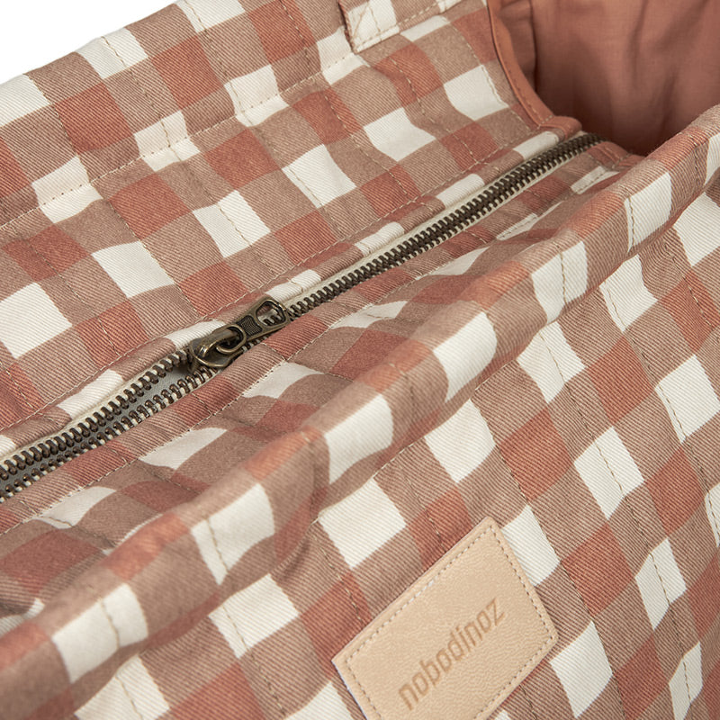 Nobodinoz  Wickeltasche XXL &#39;Hyde Park&#39;  Terracotta Checks