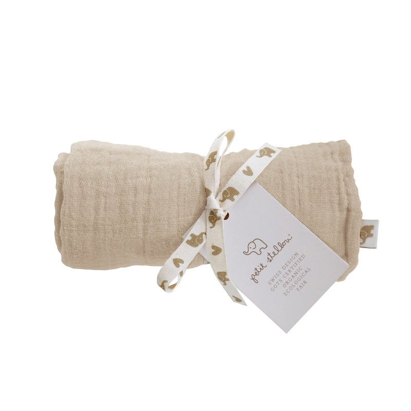 Petit Stellou  Mulltuch Nooshi Cuddle  Sand - Online MY SNOWFLAKE