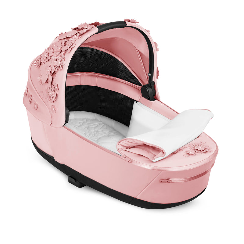 Cybex  Priam Black Matt  Simply Flowers Pink
