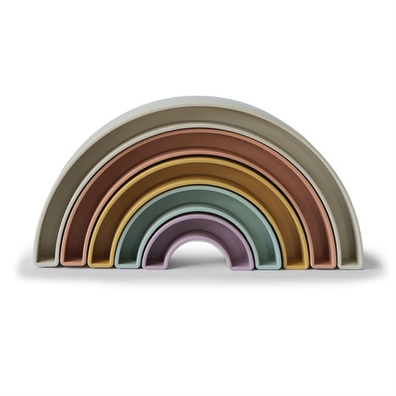 Mushie  Regenbogen- Stapelspiel  Tropical