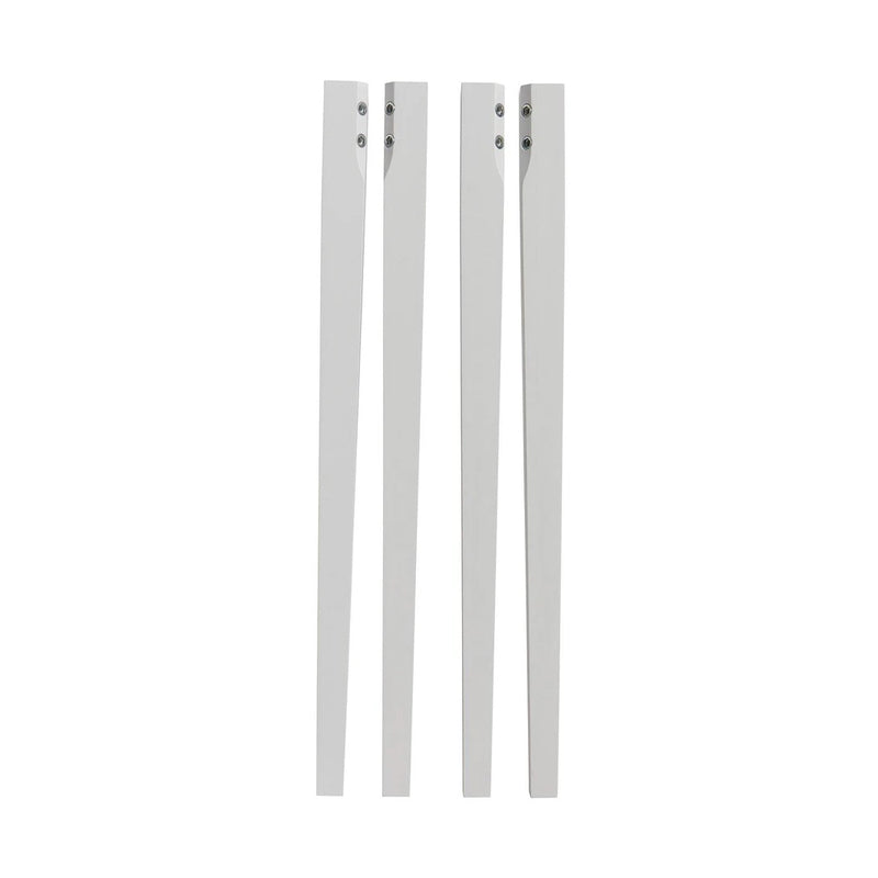 Oliver Furniture  Extra Tischbeinset für Seaside Junior Schreibtisch mit Lederband  Weiss