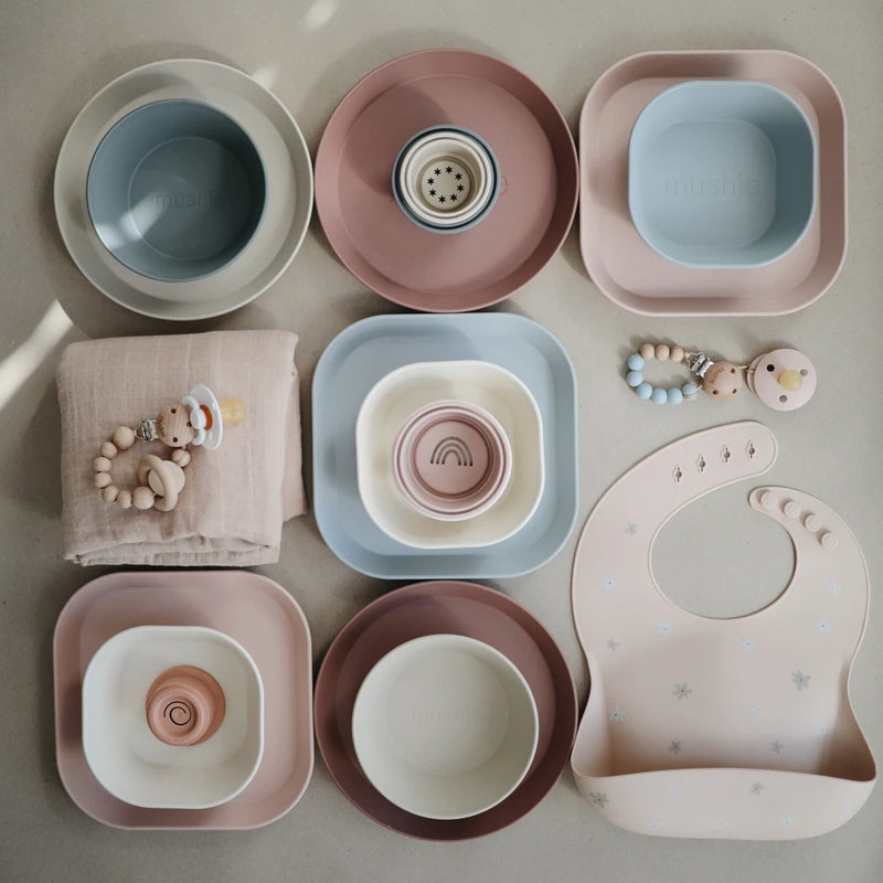 Mushie  Kinderschüssel 2er Set   Blush