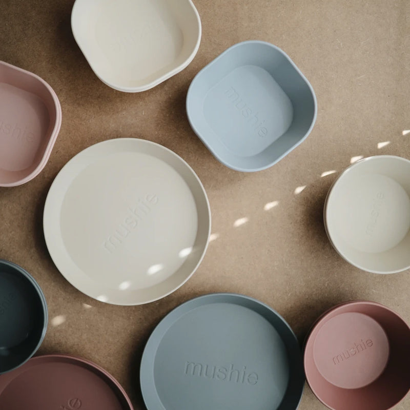 Mushie  Kinderschüssel 2er Set   Sage