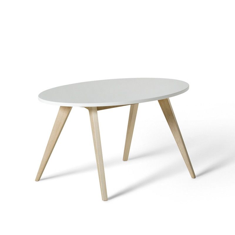Oliver Furniture &lt;br/&gt; Kindertisch PingPong Wood &lt;br/&gt; Weiss/Eiche,Tische, Oliver Furniture - SNOWFLAKE kindermöbel concept store