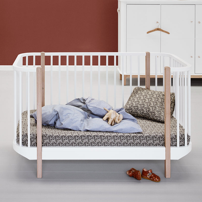 Oliver Furniture  Wood Baby (und Kinderbett) 70 x 140 cm  Weiss/Eiche